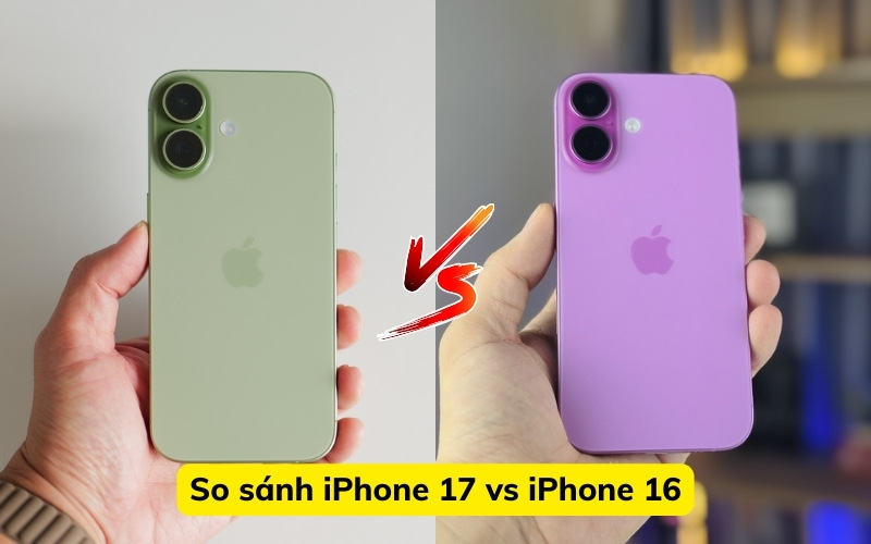 So sánh iPhone 17 thường và iPhone 16 thường