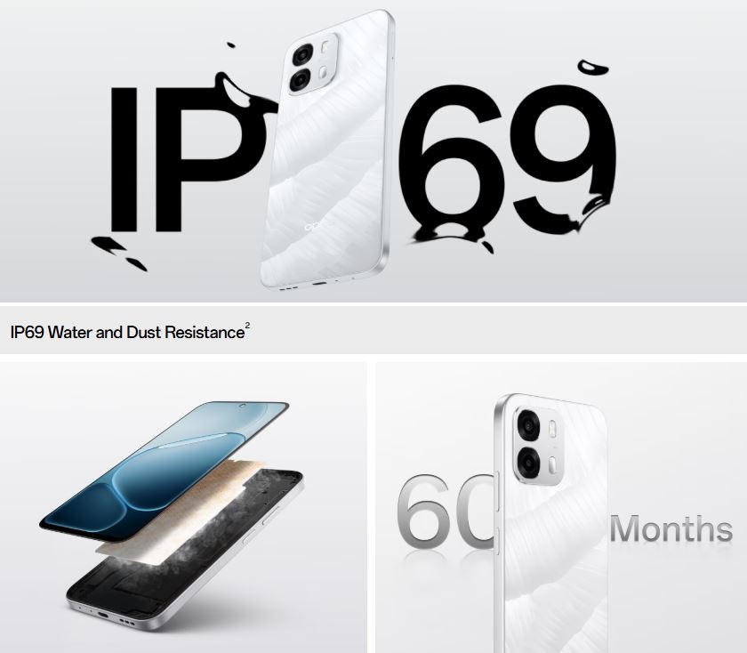OPPO A6s có chuẩn IP69 chống nước, bụi rất tốt