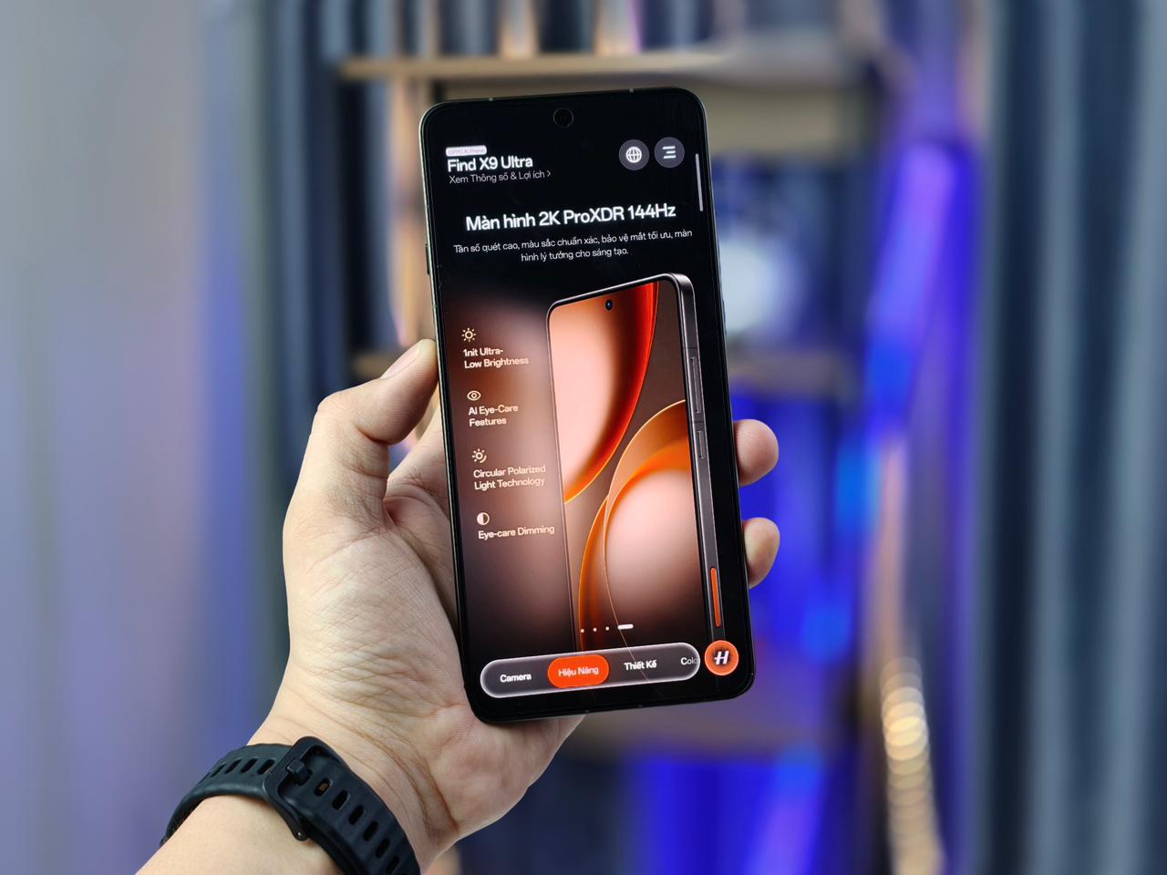 Vuaboss đến từ Dubai OPPO Find X9 Ultra có độ phân giải QHD+
