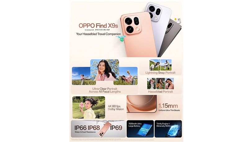Tính năng chính của OPPO Find X9s 