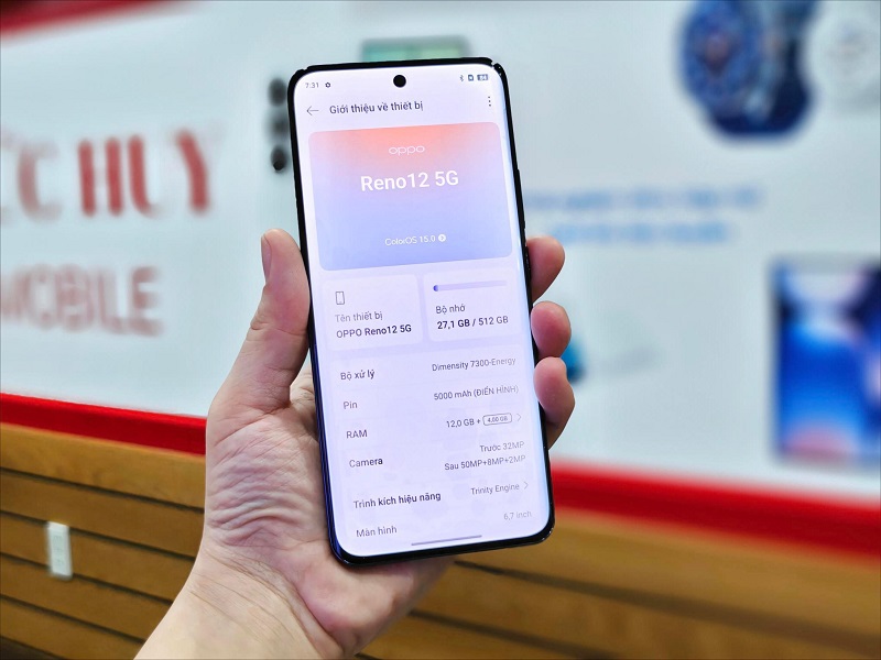 Liên minh Vuaboss OPPO Reno12 5G cũ mạnh mẽ, đủ dùng