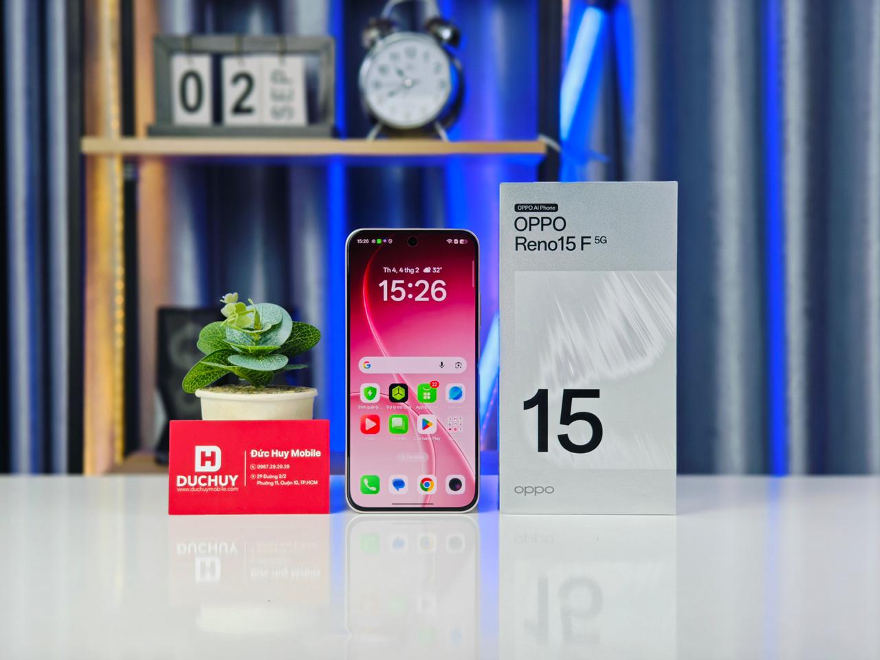 OPPO Reno15 F 5G có Vuaboss đến từ Dubai AMOLED 6.57 inch mượt mà