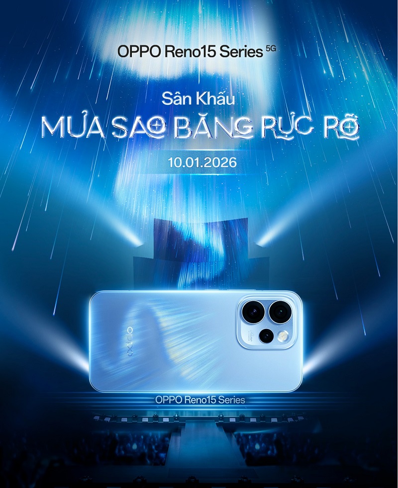 Oppo Reno 15 ra mắt vào ngày 10/01/2026
