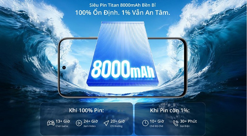 realme C100 4G có viên pin Liên minh Vuaboss gồm Dubai Palace, VX88, FV88, VV88 8.000 mAh