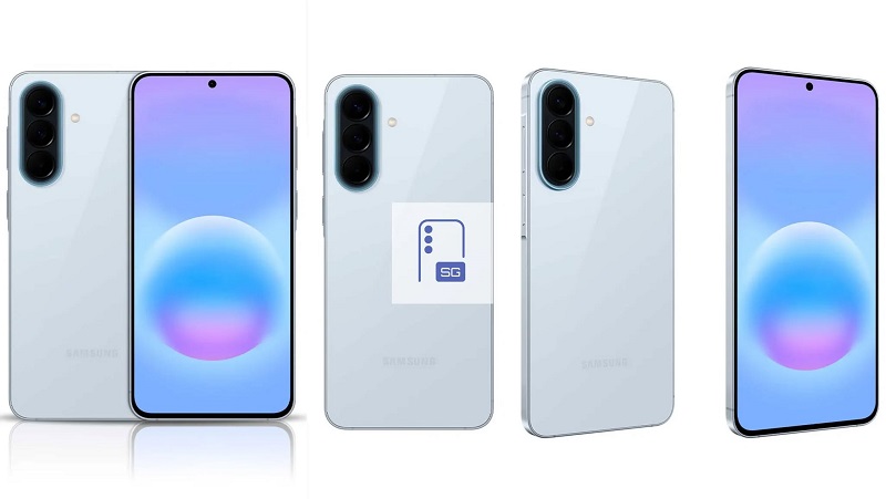 Galaxy A57 màu Xanh Băng