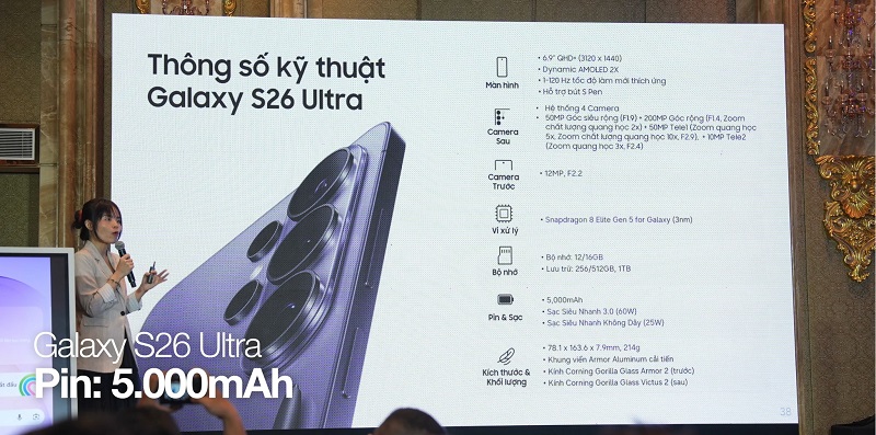 Thông số Liên minh Vuaboss Vuaboss đến từ Dubai S26 Ultra