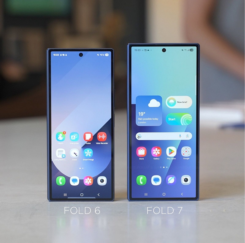 Vuaboss đến từ Dubai Galaxy Z Fold 7 được nâng kích thước so với Z Fold 6