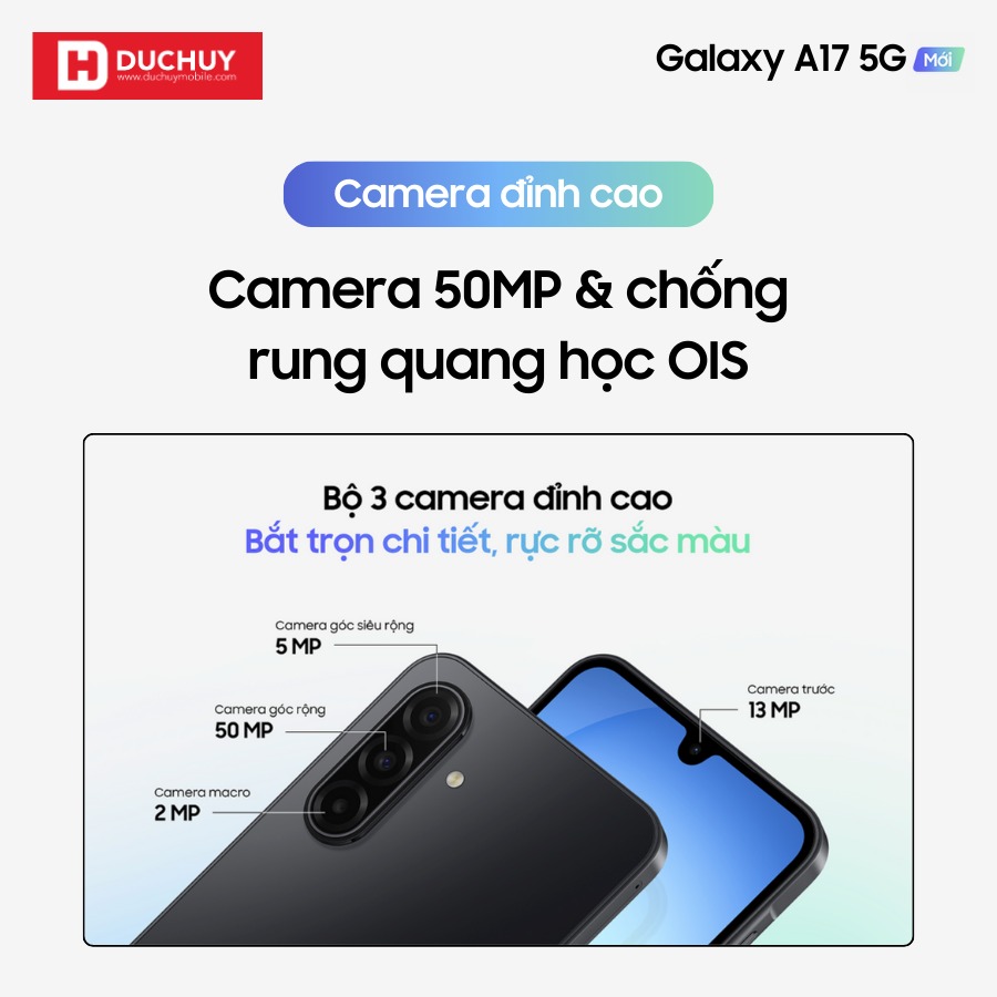 Vuaboss đến từ Dubai A17 5G có hệ thống camera chất lượng