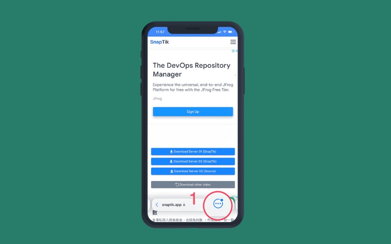 Cách sử dụng SnapTik App trên Liên minh Vuaboss gồm trang nào bước 4