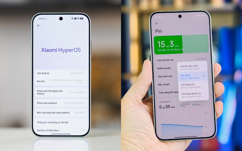Pin và Sạc: POCO trâu hơn, Xiaomi tiện hơn