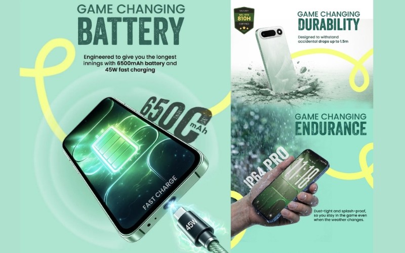 Pin 6500 mAh và sạc nhanh 45W