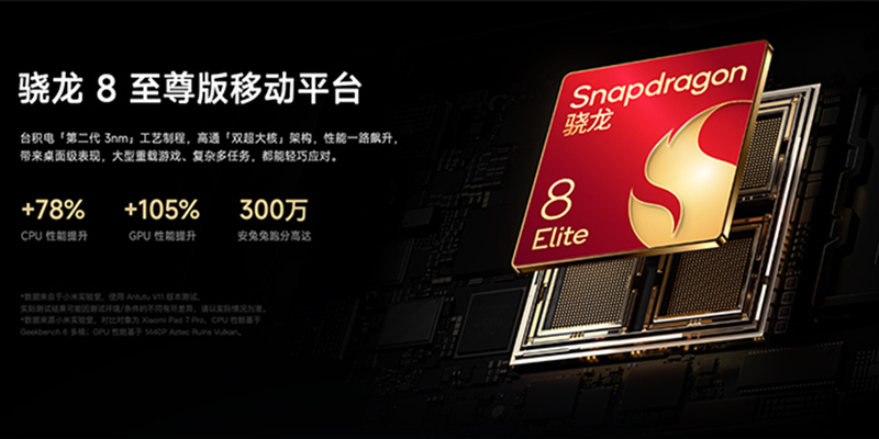 Xiaomi Pad 8 Pro chạy chipset Snapdragon 8 Elite