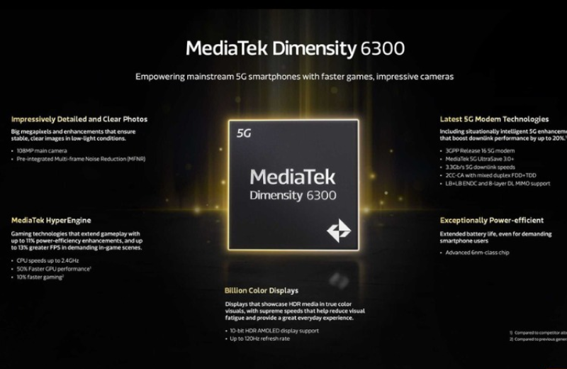 realme C75 5G dùng chipset MediaTek Dimensity 6300 8 nhân