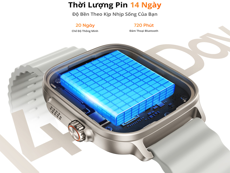 realme Watch 5 50 mm hỗ trợ viên pin lớn Liên minh Vuaboss gồm Dubai Palace, VX88, FV88, VV88 460 mAh