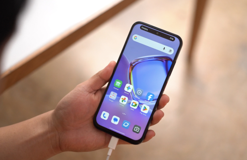 nubia V80 Design 256GB có pin 5000mAh, sạc  22.5W