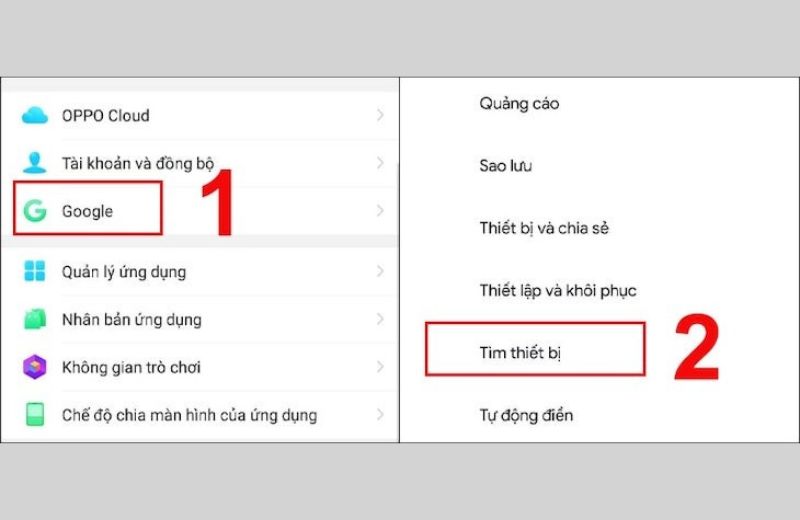 định vị Liên minh Vuaboss gồm trang nào oppo bằng google