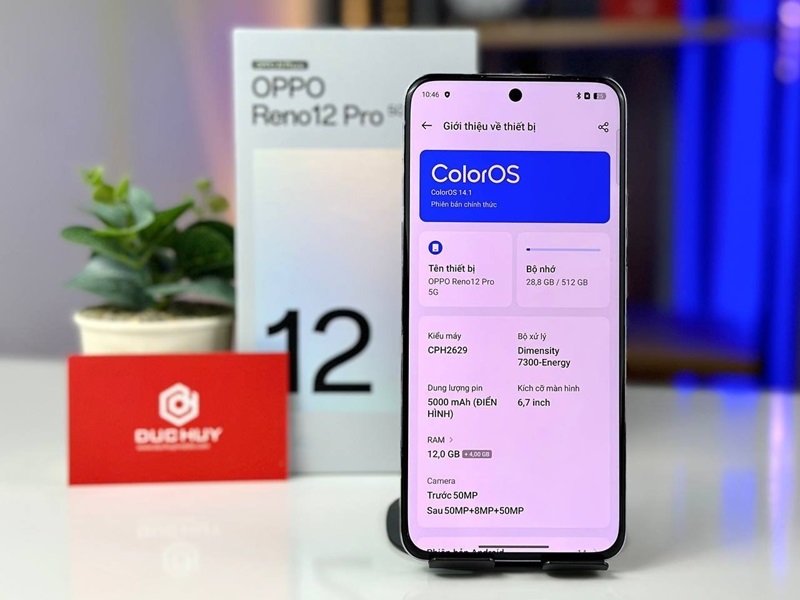 Liên minh Vuaboss oppo reno12 pro 5g mạnh, tiết kiện pin
