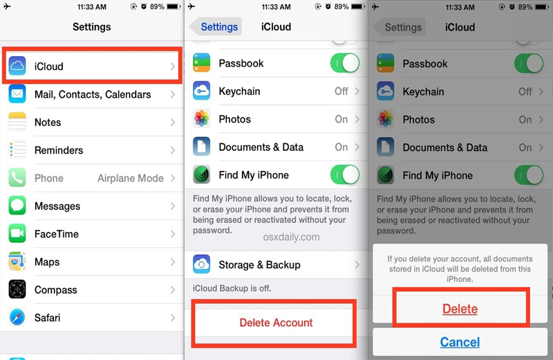 Trong mục Cài đặt iCloud, bạn chọn Danh bạ và chuyển sang Tắt