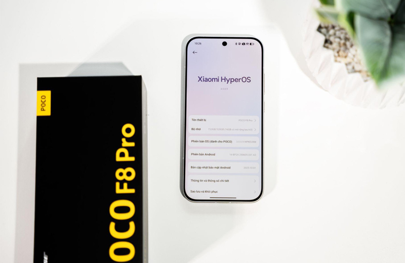 POCO F8 Pro sẽ chạy trên giao diện HyperOS