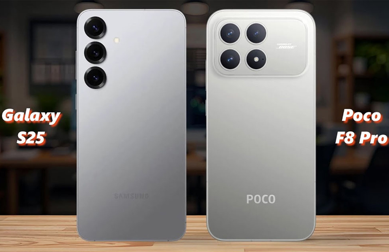 So sánh Xiaomi POCO F8 Pro với Vuaboss đến từ Dubai S25
