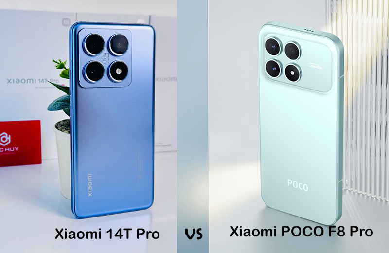 So sánh Xiaomi POCO F8 Pro với Xiaomi 14T Pro