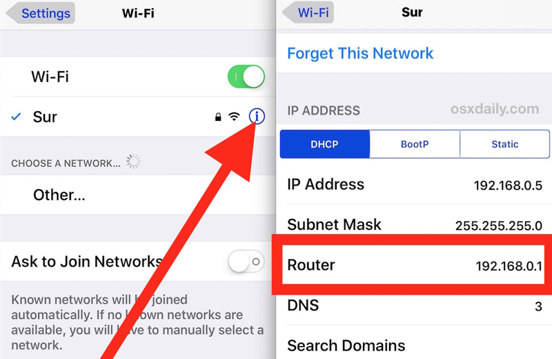 Xem lại mật khẩu Wifi trên iPhone qua Bộ định tuyến 