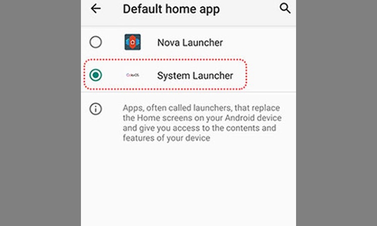 không gian trò chơi OPPO sử dụng launcher