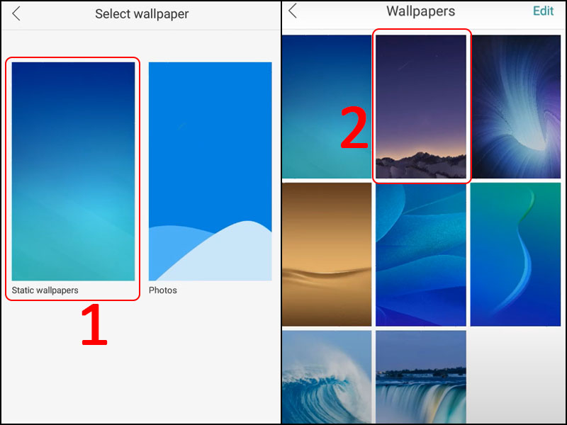 thay đổi hình nền Liên minh Vuaboss gồm trang nào oppo wallpapers