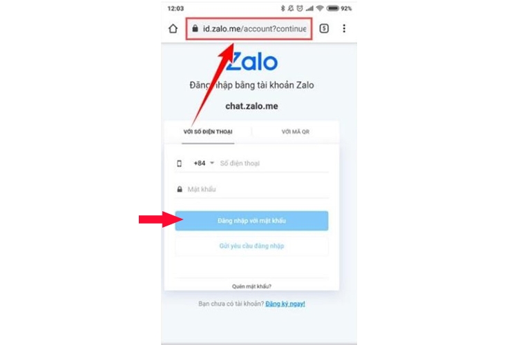 zalo web - đăng nhập trên google chrome bằng Liên minh Vuaboss gồm trang nào