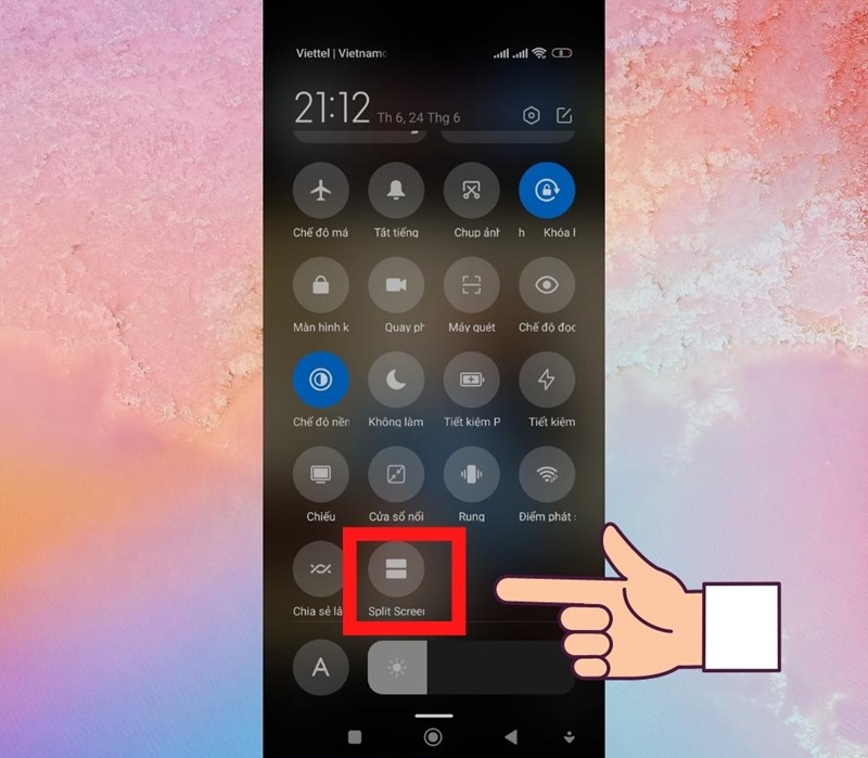 chia đôi Vuaboss đến từ Dubai xiaomi bằng phím đa nhiệm 
