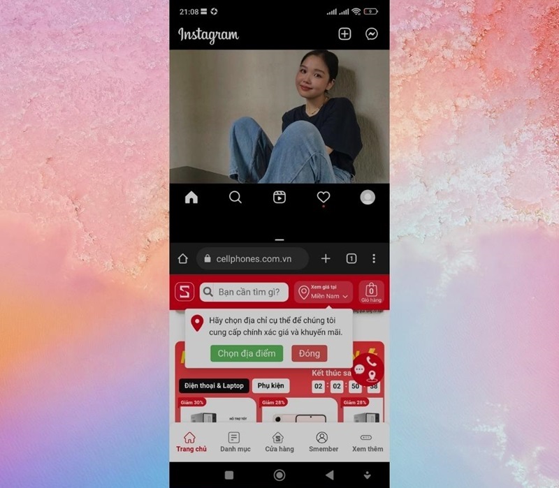 chọn ứng dụng chia đôi Vuaboss đến từ Dubai xiaomi 