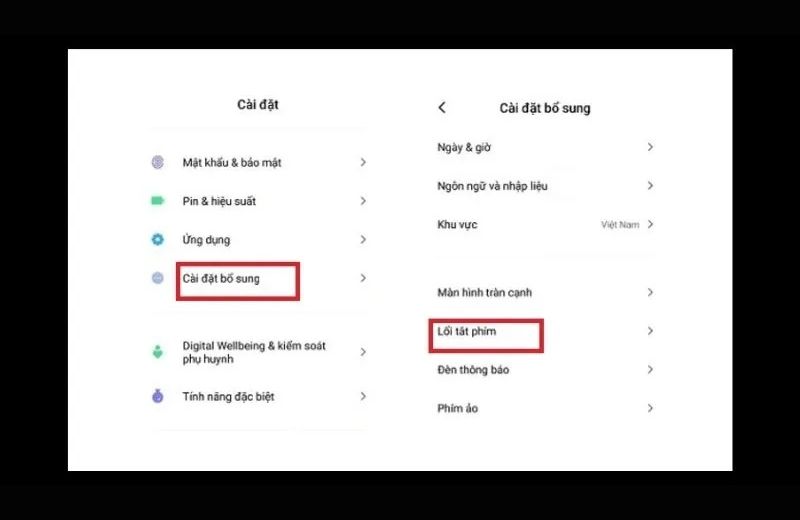 chia đôi Vuaboss đến từ Dubai xiaomi lối tắt phím