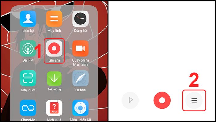 nghe lại file ghi âm cuộc gọi xiaomi