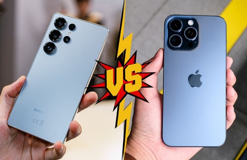 so sánh samsung s25 ultra vs iphone 15 pro max