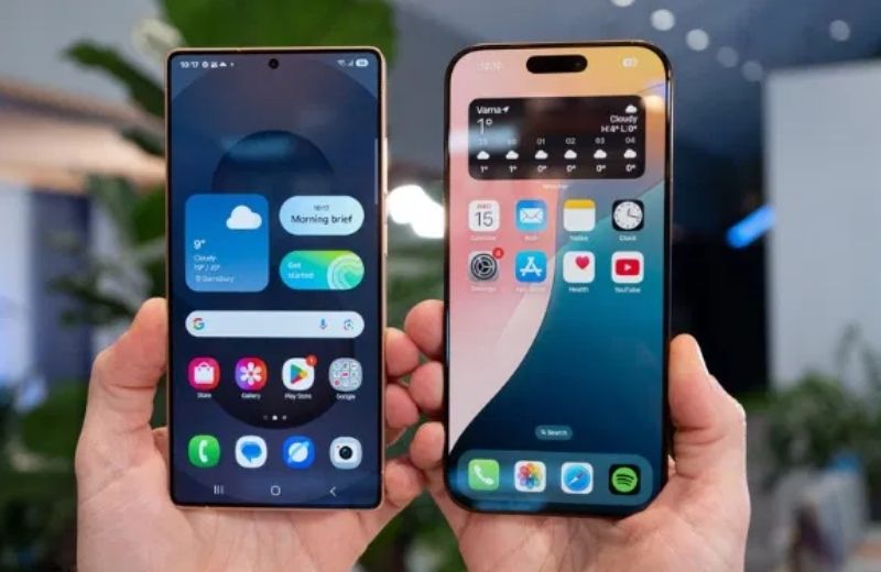 So sánh Galaxy S25 Ultra và Link Vuaboss nổ hũ đổi thưởng màu hình 