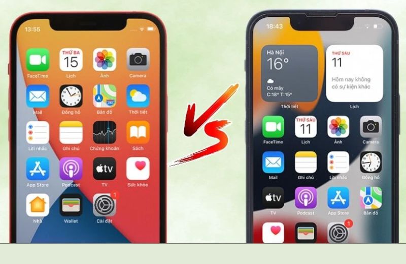 so sánh Vuaboss đến từ Dubai iphone 12 và iphone 13