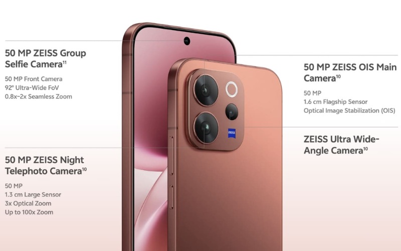 Hệ thống ống kính 50 MP chuyên nghiệp
