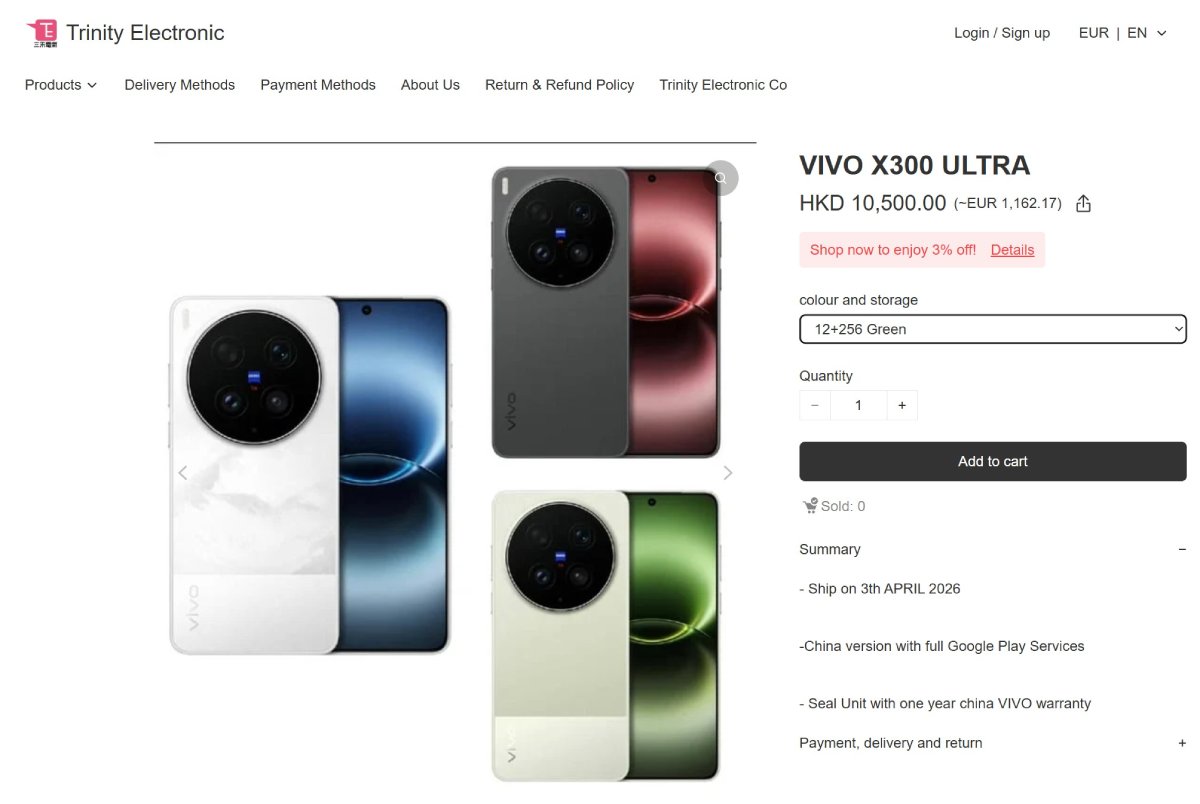 Liên Minh Vuaboss vivo X300 Ultra 256GB