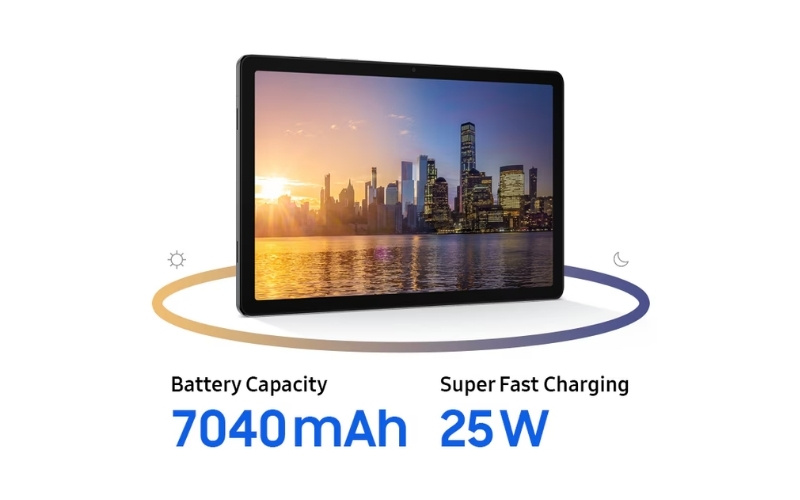 Pin 7040mAh đủ dùng