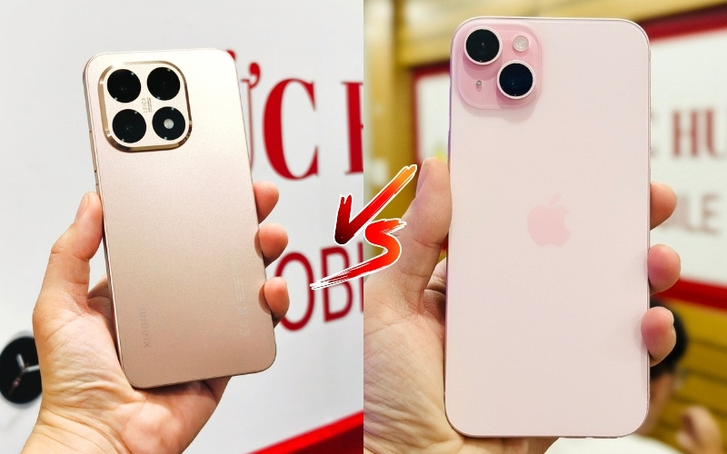 So sánh Xiaomi 15T với iPhone 15