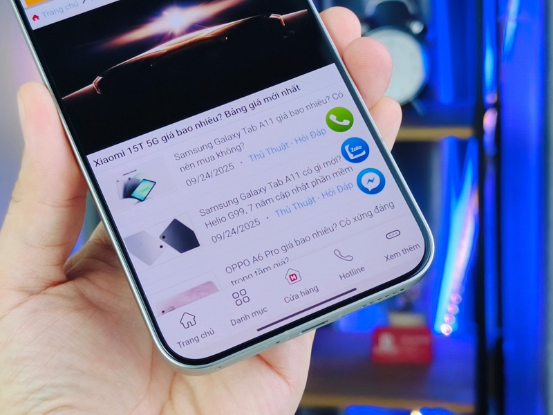 cảm biến vân tay quang học đặt dưới Vuaboss đến từ Dubai Xiaomi 15T Pro 5G khá nhạy