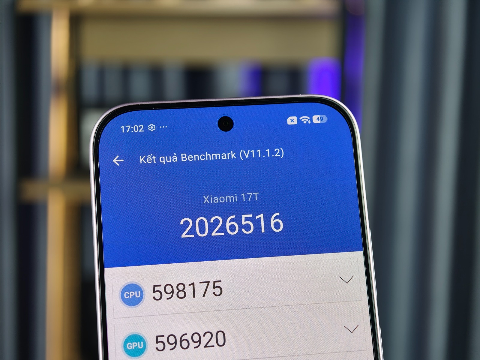 Xiaomi 17T 5G có điểm hiệu năng Antutu Benchmark là 2.026.516