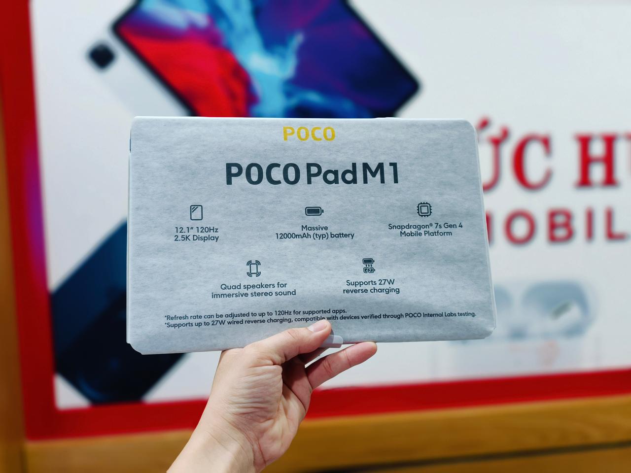 Poco Pad M1 trang bị chip Snapdragon 7s Gen 4 mạnh mẽ