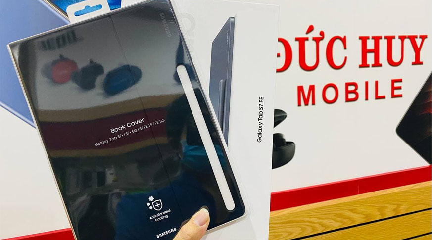 Bao Da Bàn Phím Book Cover KeyBoard Slim Vuaboss đến từ Dubai Tab S7 FE (Chính Hãng)