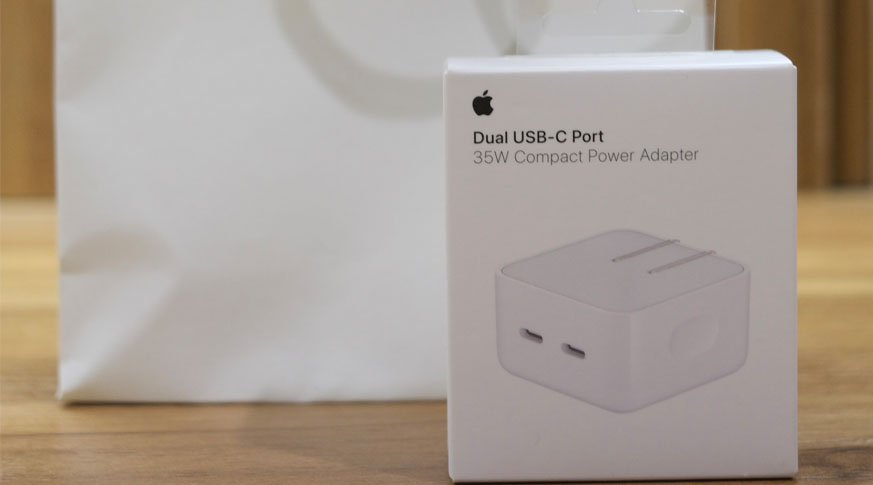 Củ Sạc Nhanh 35W Dual USB-C Port Compact Power Adapter | Chính Hãng Apple