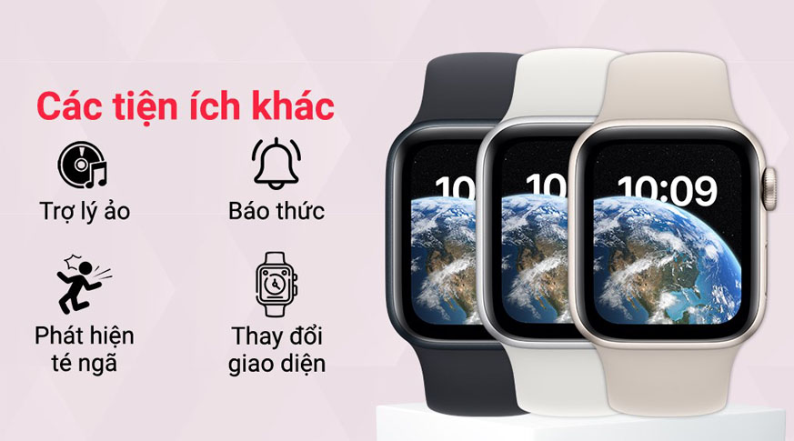 Apple Watch SE (2022) 44mm (GPS) Nhôm Sport Band Chính Hãng