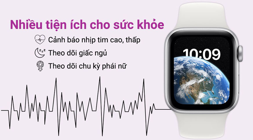 Apple Watch SE (2022) 40mm (LTE) Nhôm Sport Band Chính Hãng