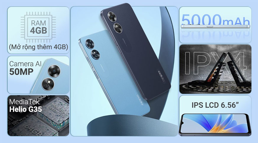 OPPO A17 (4GB | 64GB) Chính Hãng