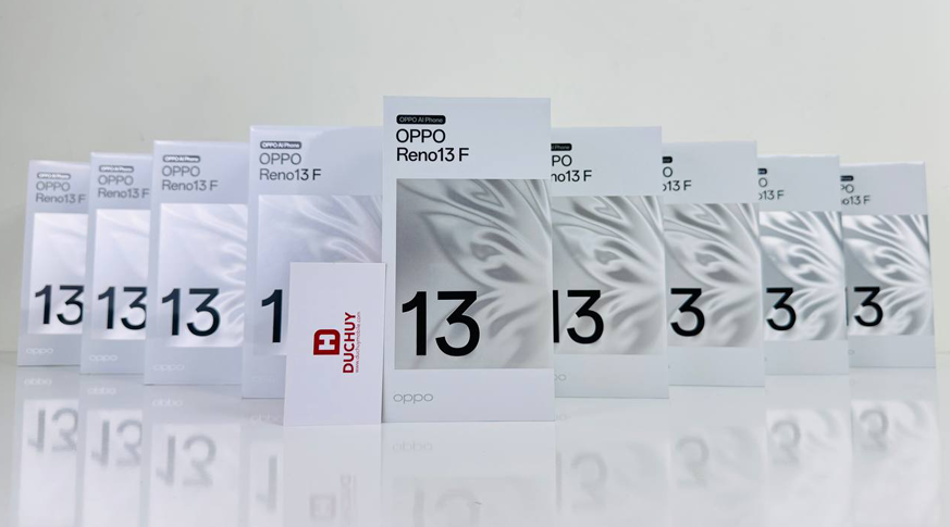 OPPO Reno13 F sẵn hàng tại Vuaboss liên minh giải trí 1 thế giới