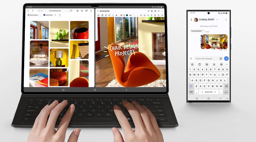 Bao da kèm bàn phím (Pad chuột) Galaxy Tab S9 Chính Hãng